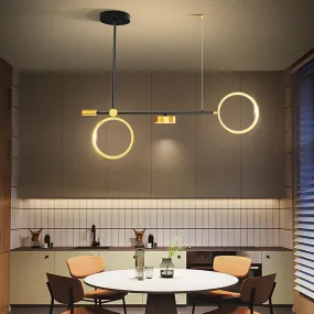 2 Circles LED Nordic Hanging Ceiling Lights Island Lights Chandeliers