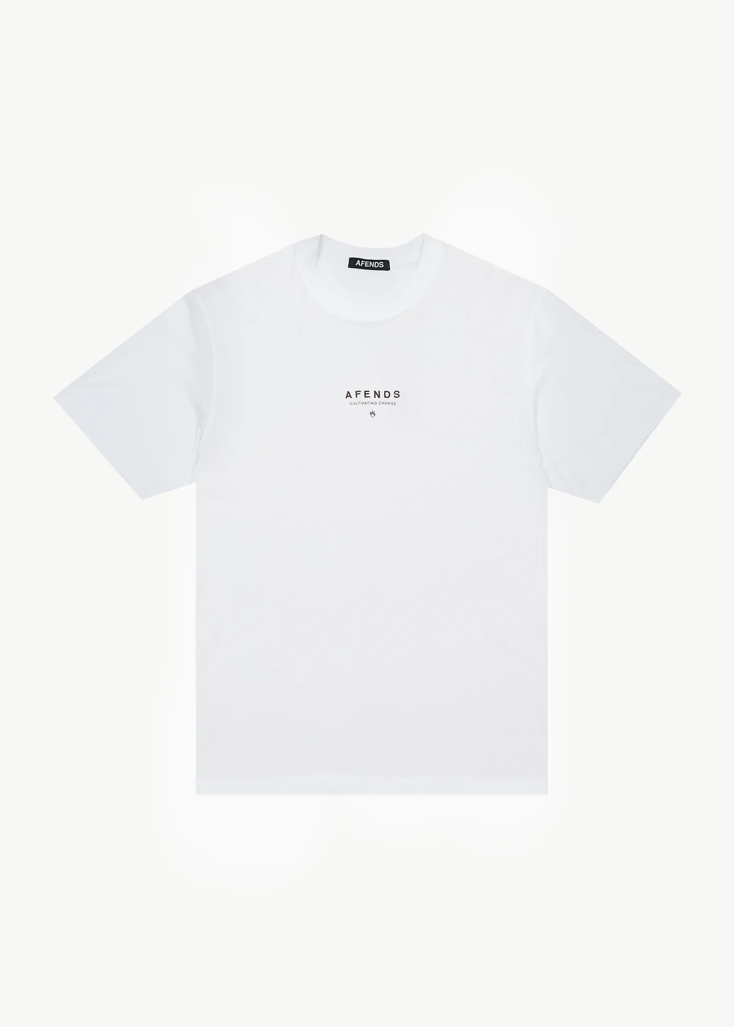 AFENDS Mens Space - Retro Fit Tee - White