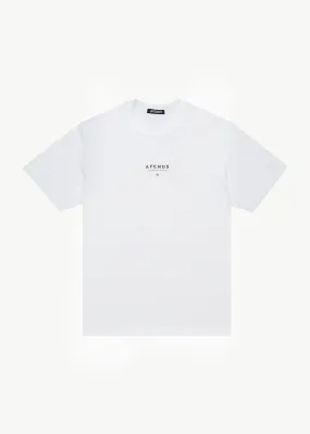 AFENDS Mens Space - Retro Fit Tee - White