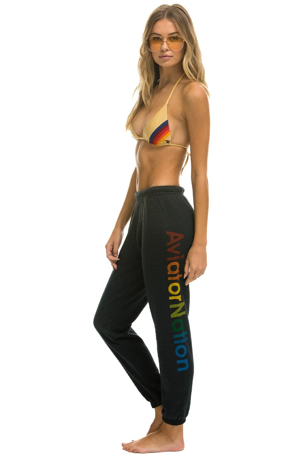 AVIATOR NATION LAGUNA BEACH SWEATPANTS - CHARCOAL