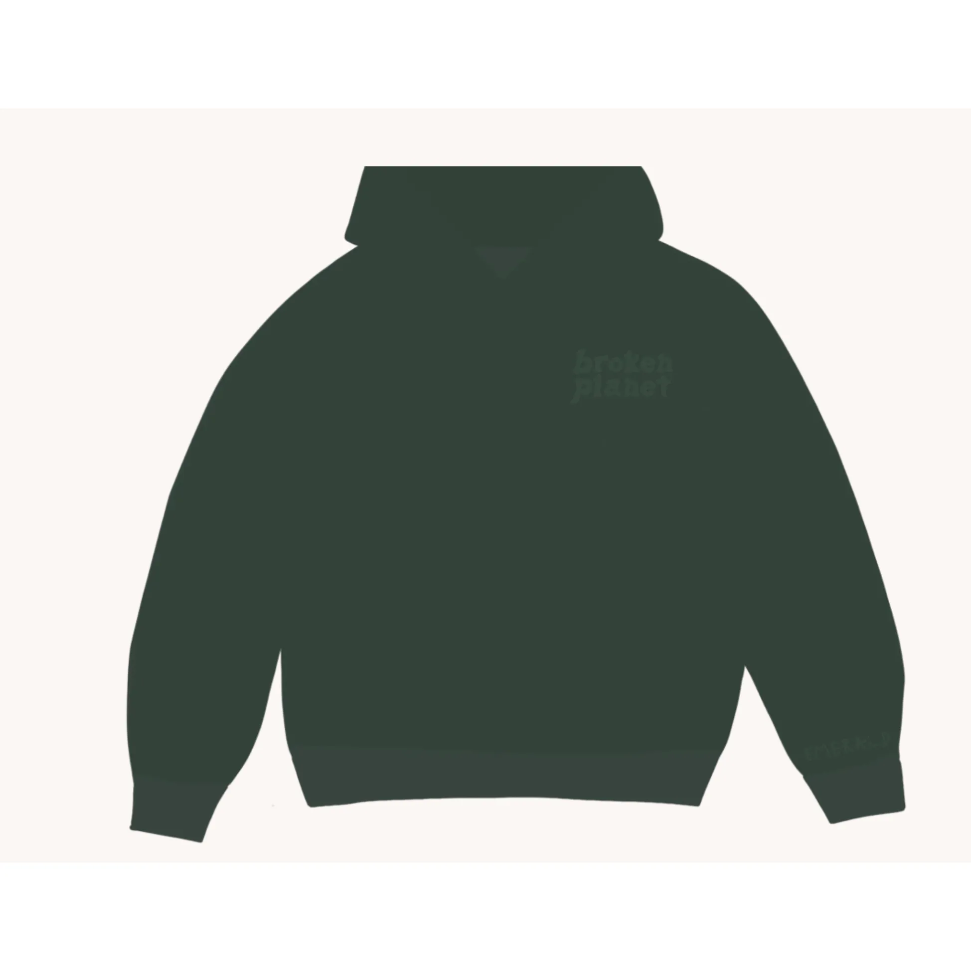 Broken Planet Basics Hoodie/ Emerald Green