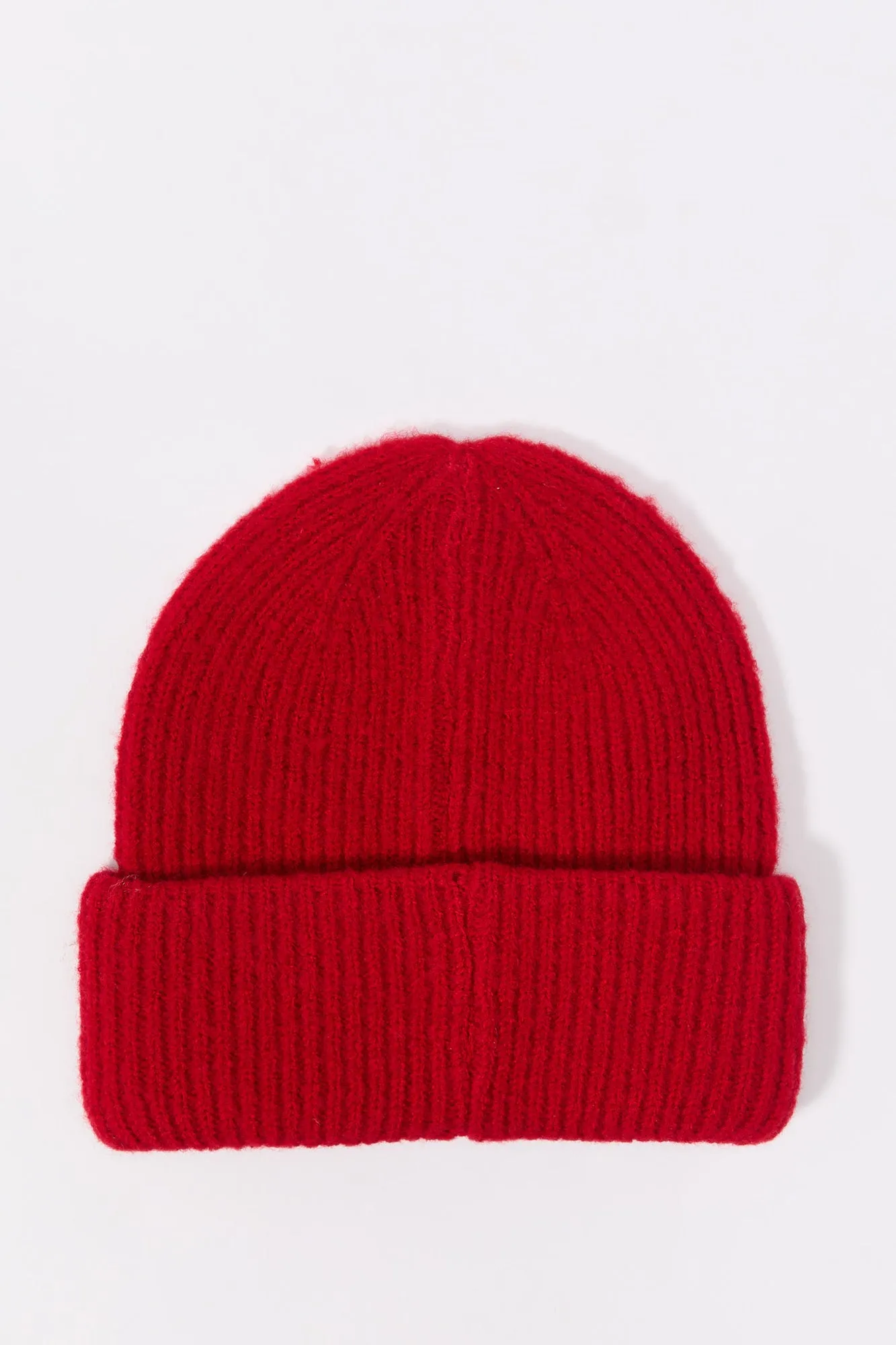 City Embroidered Ribbed Knit Beanie