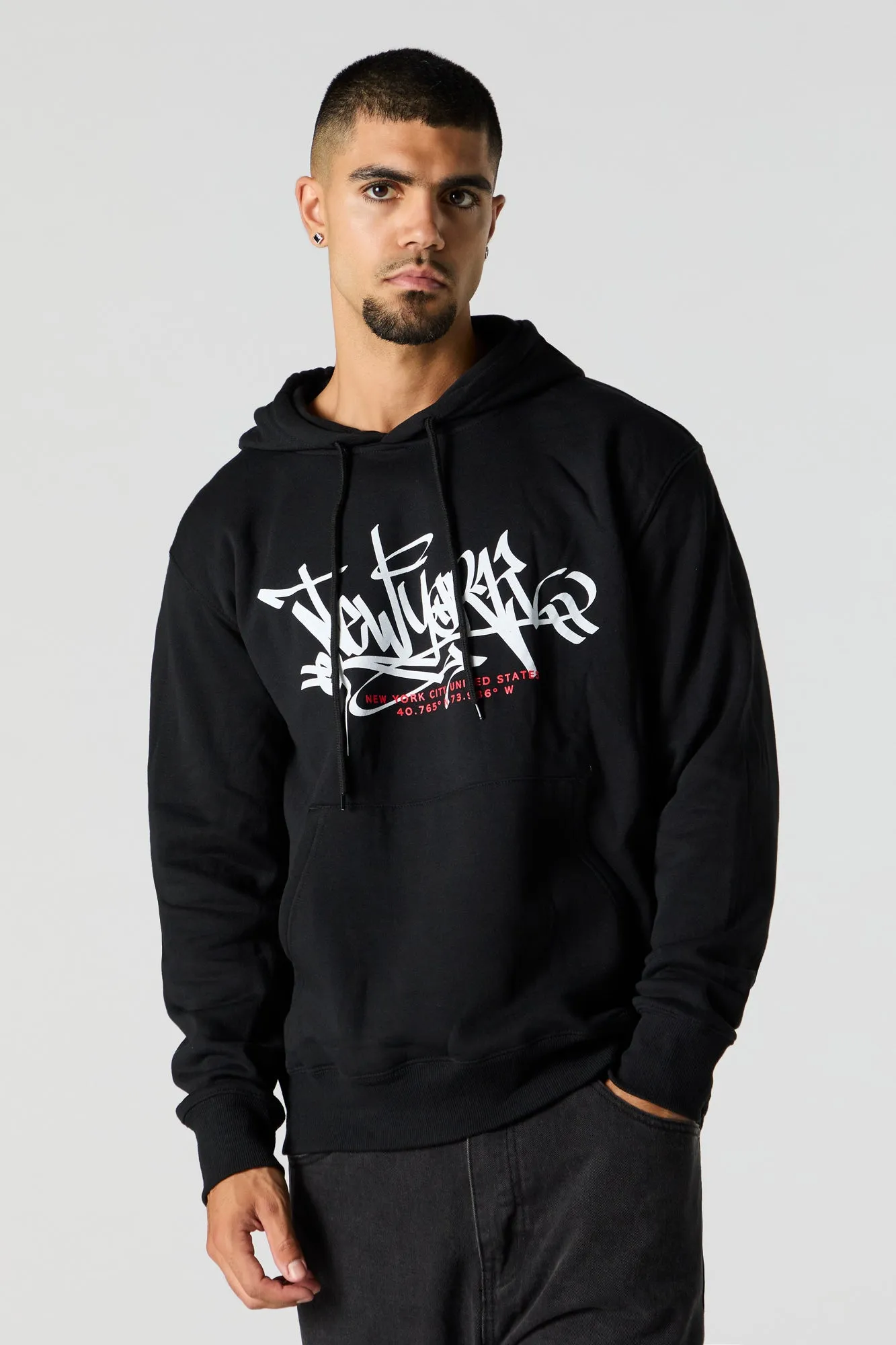 City Graphic Fleece Hoodie