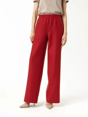 Double-sided cashmere pants