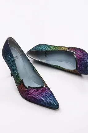 Electric Rainbow Holo Heels