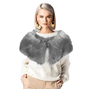 Faux Fur Cape Scarf