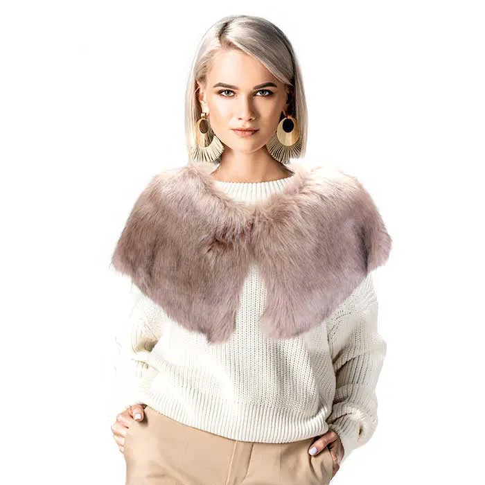 Faux Fur Cape Scarf