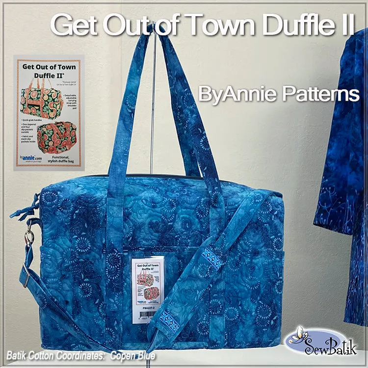 Get Out of Town Duffle II Project Kit - Batik Cotton