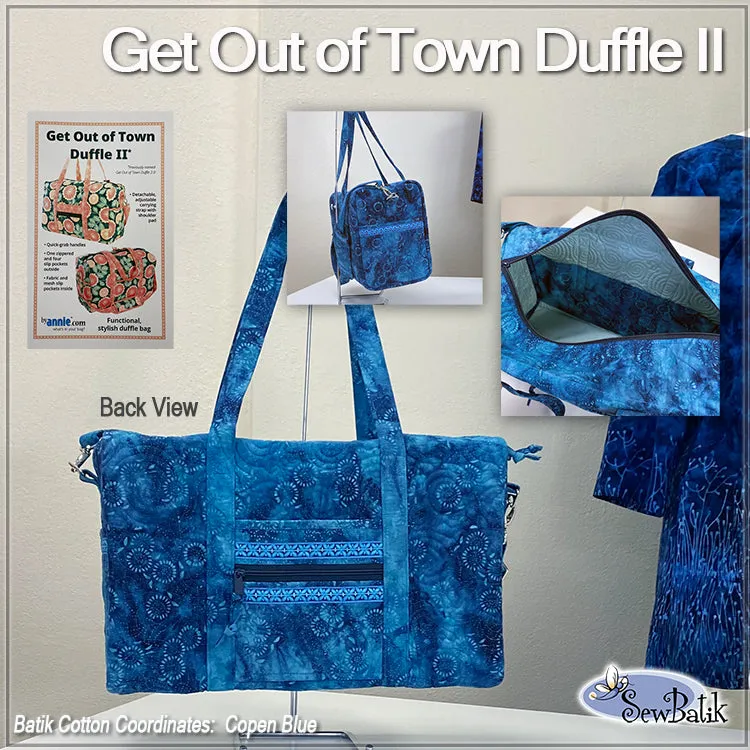 Get Out of Town Duffle II Project Kit - Batik Cotton