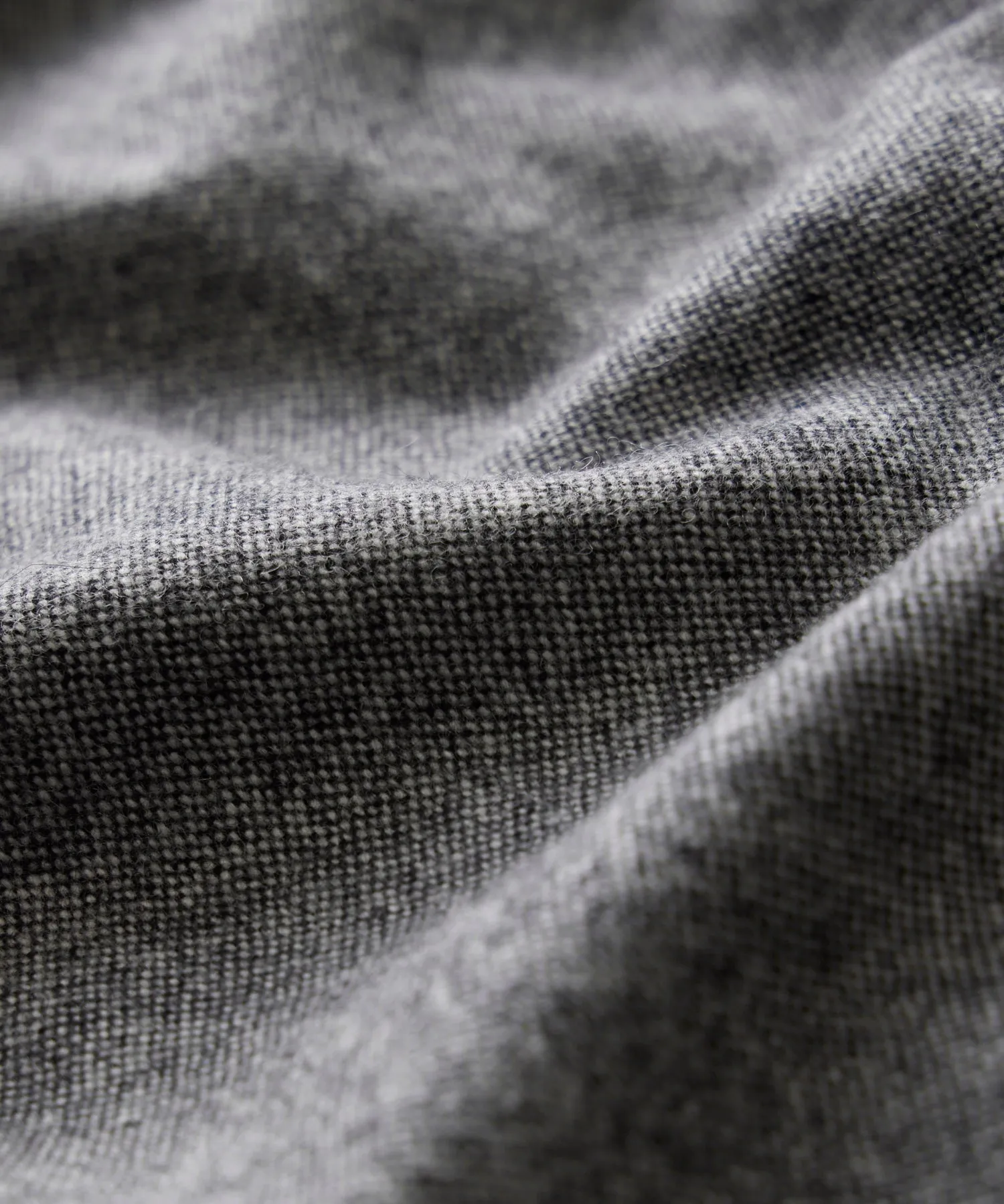 Italian Wool Cashmere Field Shirt in Charcoal