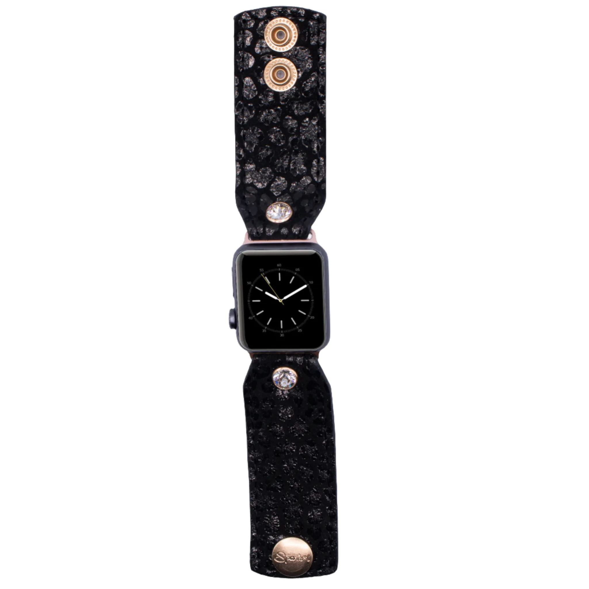 Leopard Noir Bow Watchband