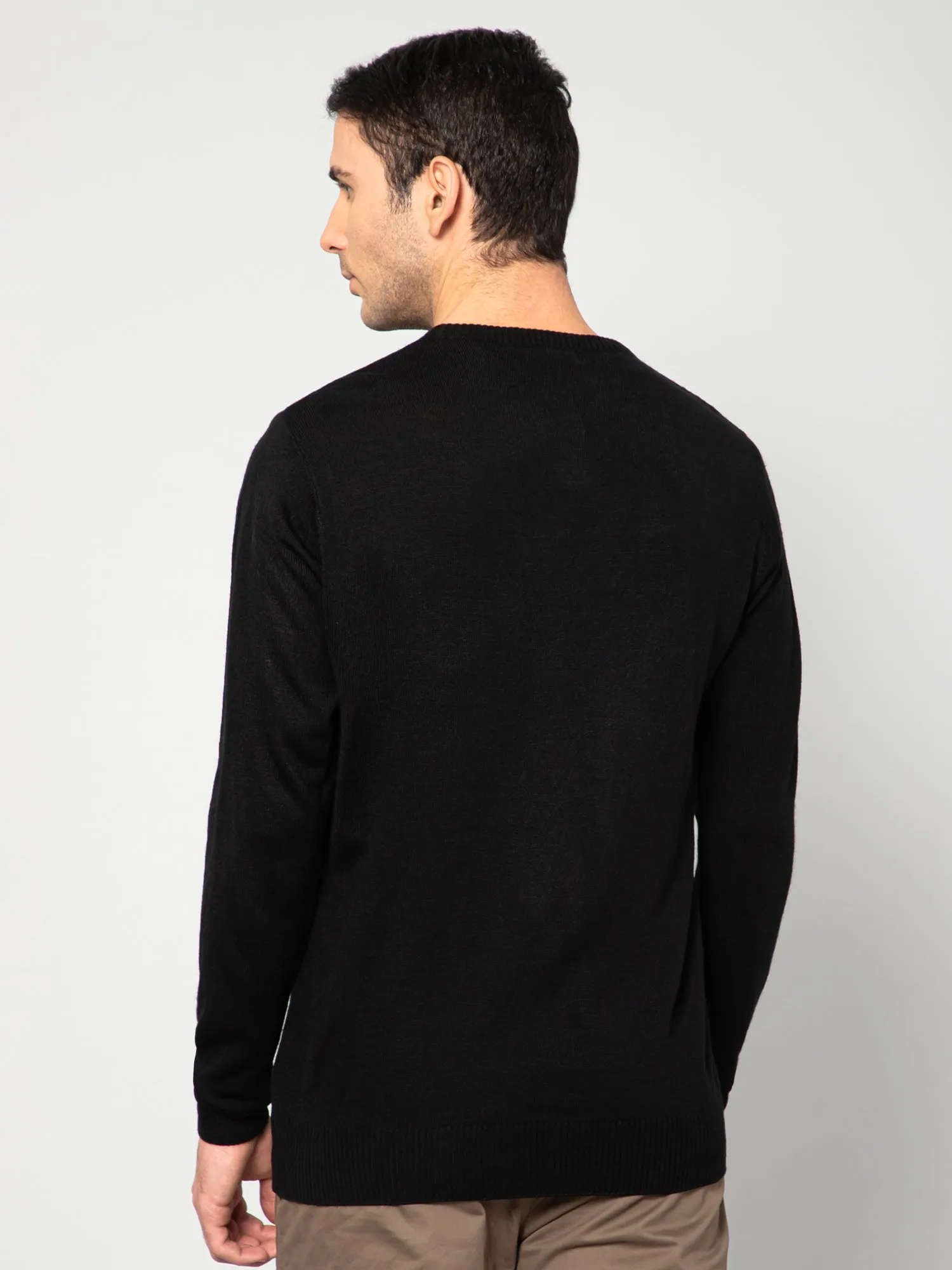 Men Black Sweater