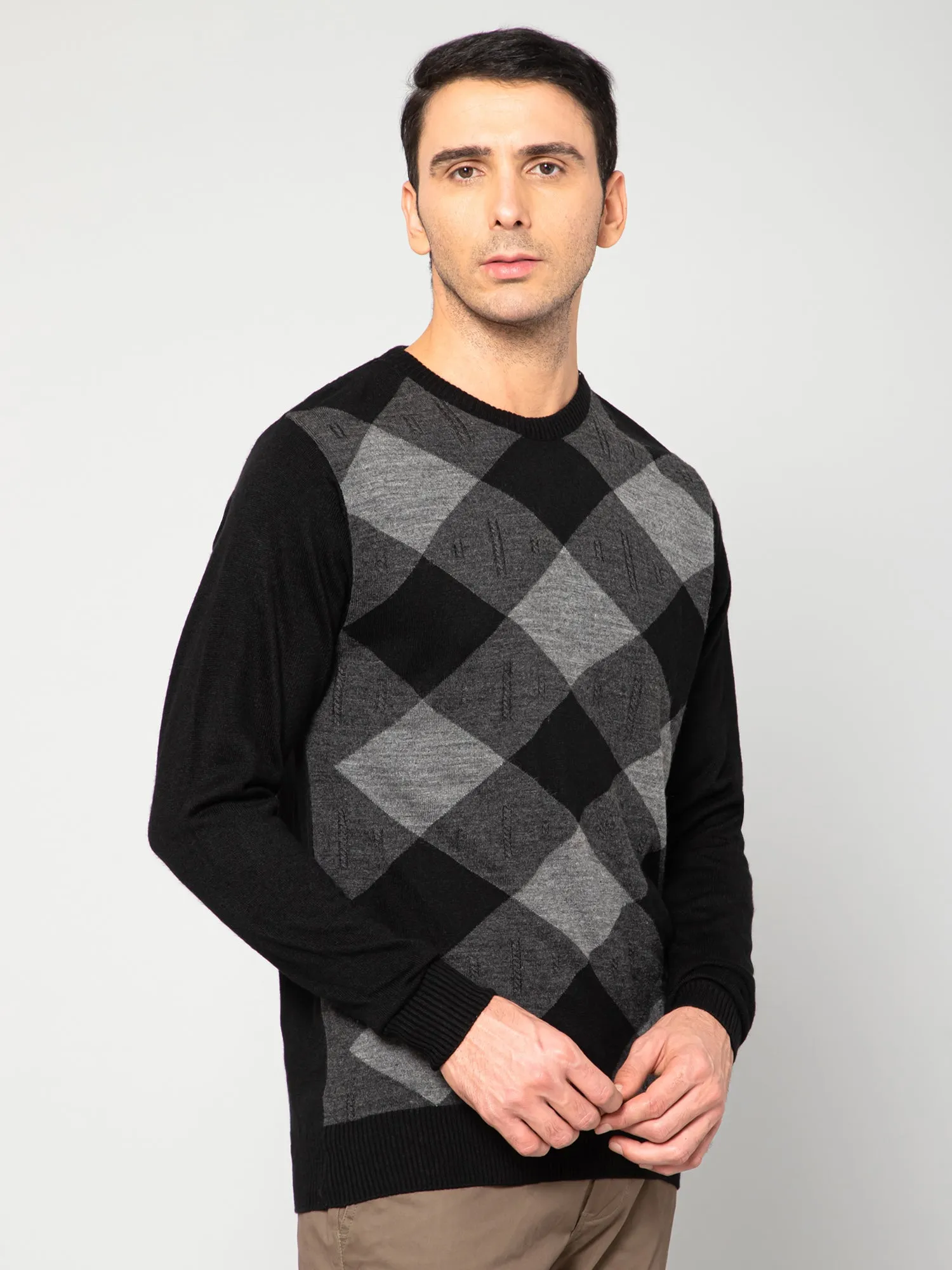 Men Black Sweater