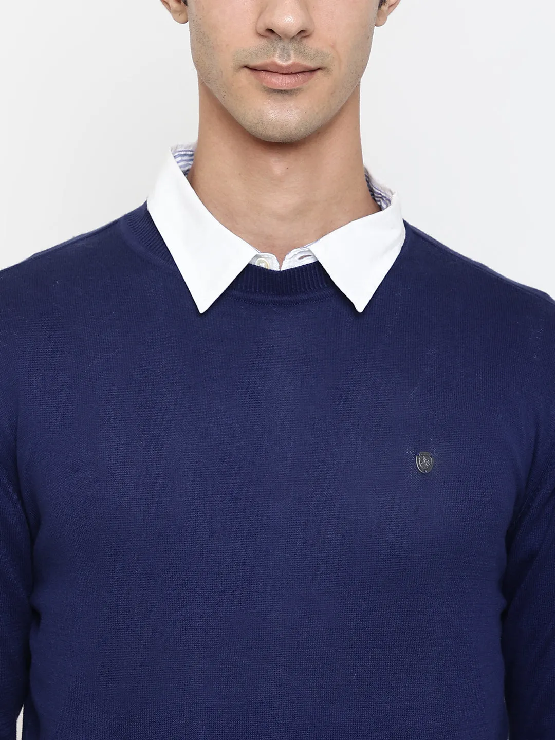 Men Blue Sweater