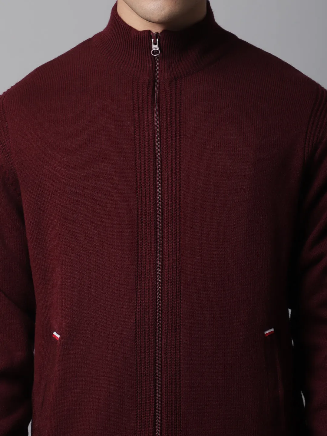 Men Maroon Sweater