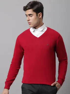 Men Maroon Sweater