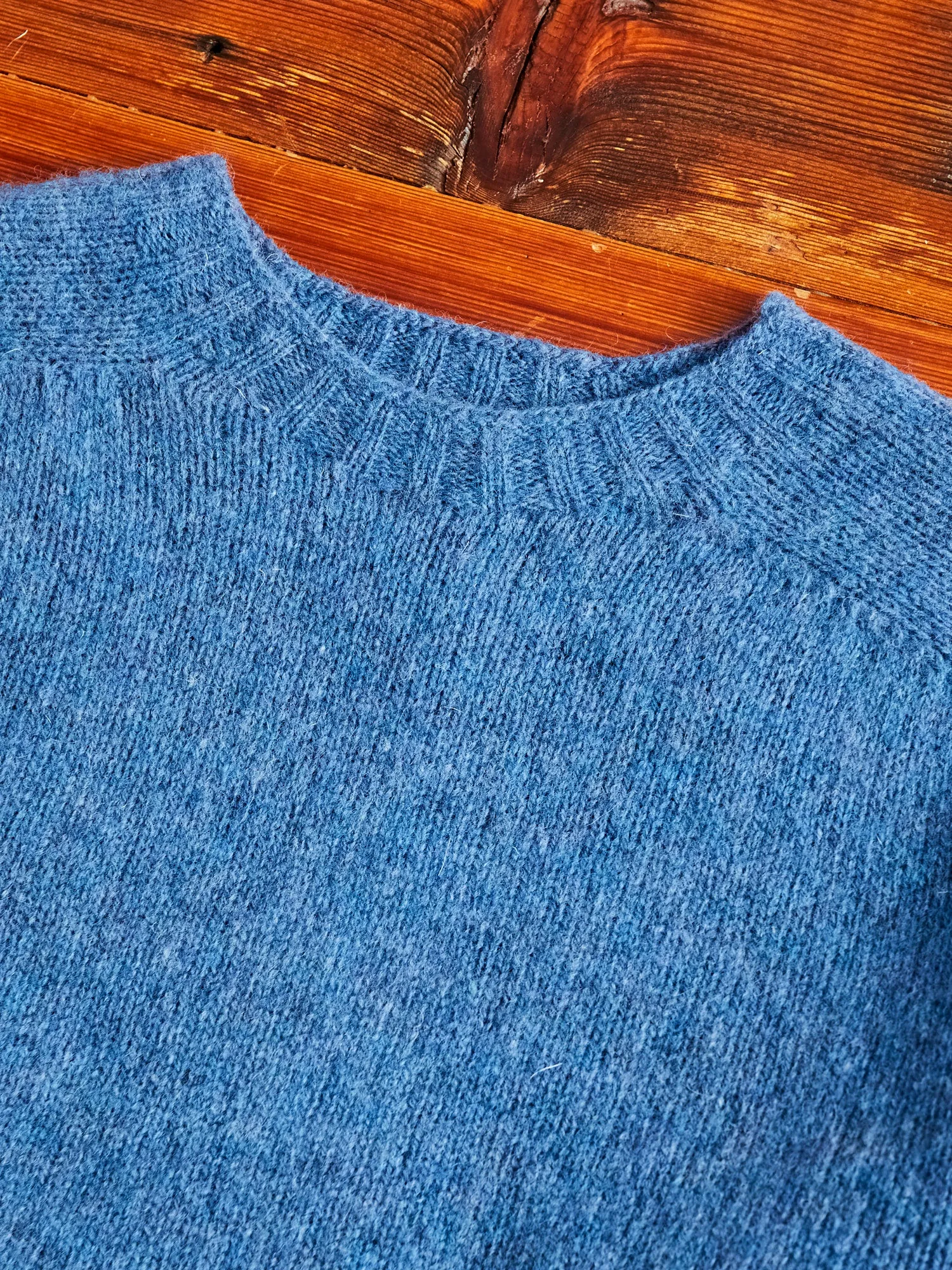 "Birth of the Cool" Wool Sweater in Paradise Blue