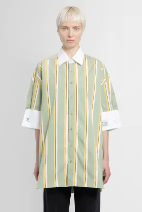 RAF SIMONS WOMAN GREEN SHIRTS