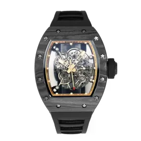 RICHARD MILLE RM055 Redesigned original 1:1 Best Edition BBR Factory 2024 Gold Black Strap