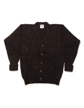 SHAGGY DOG CARDIGAN BLACK - CLASSIC FIT