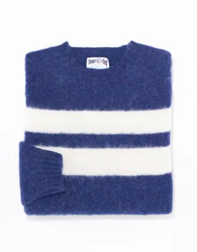 SHAGGY DOG SWEATER BLUE UNIVERSITY STRIPE - TRIM FIT