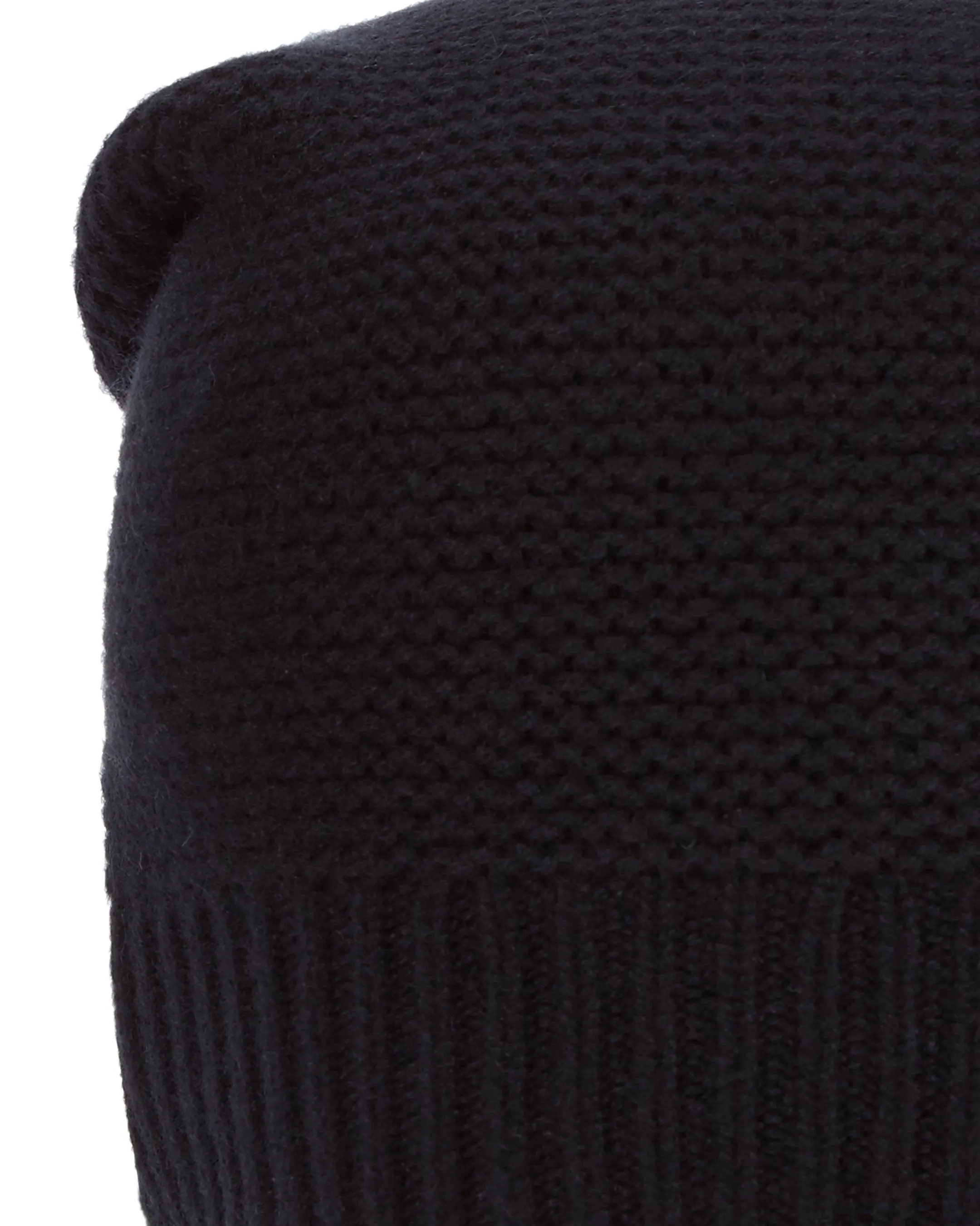 Unisex Beanie Cashmere Hat Black