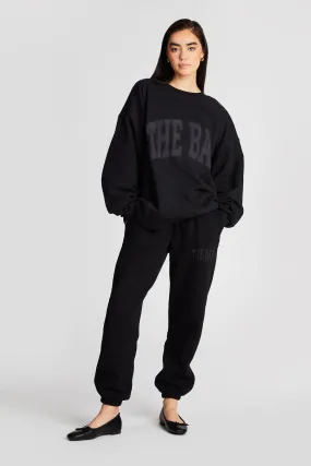 VARSITY SWEATPANTS BLACK