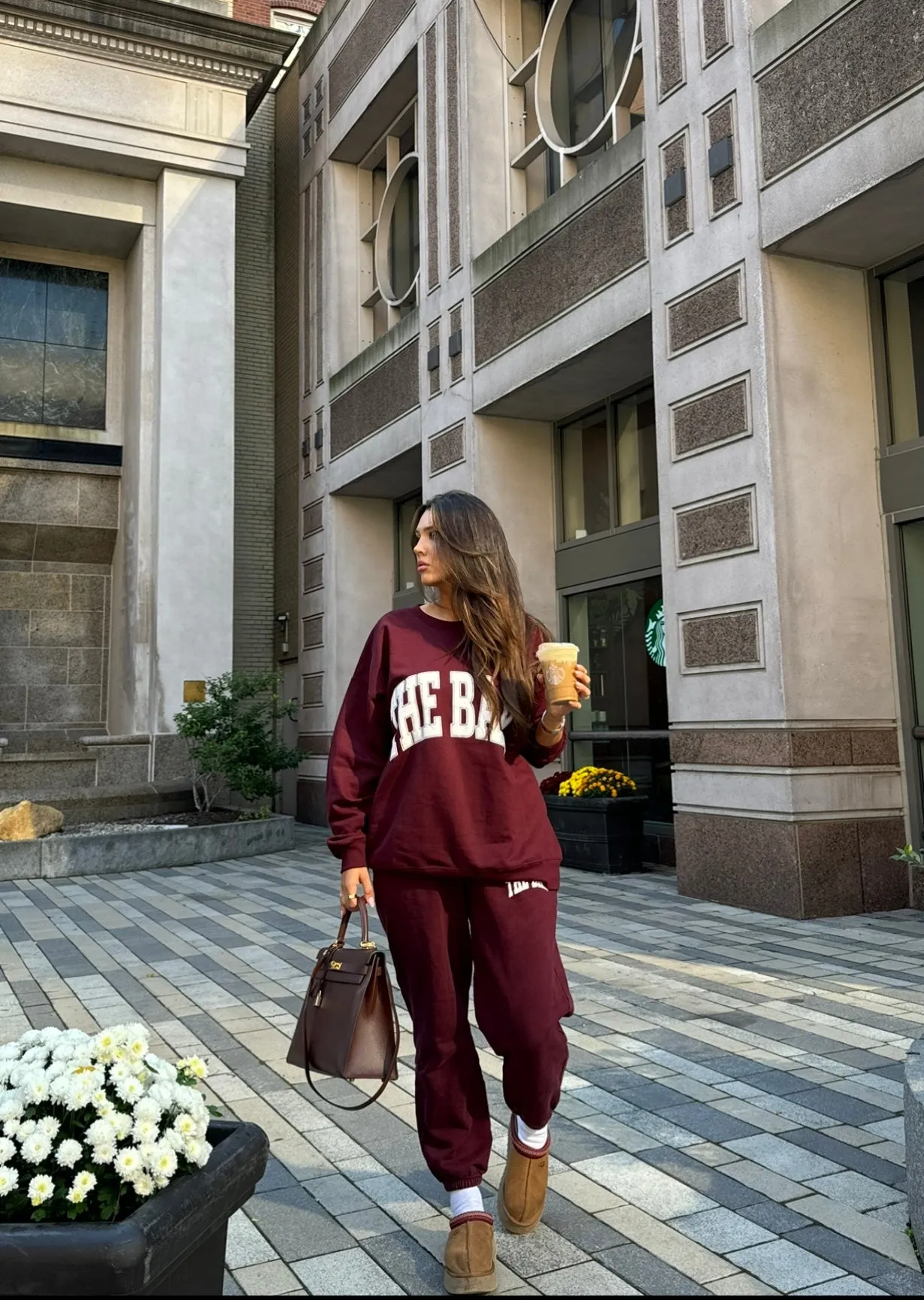 VARSITY SWEATPANTS MAROON