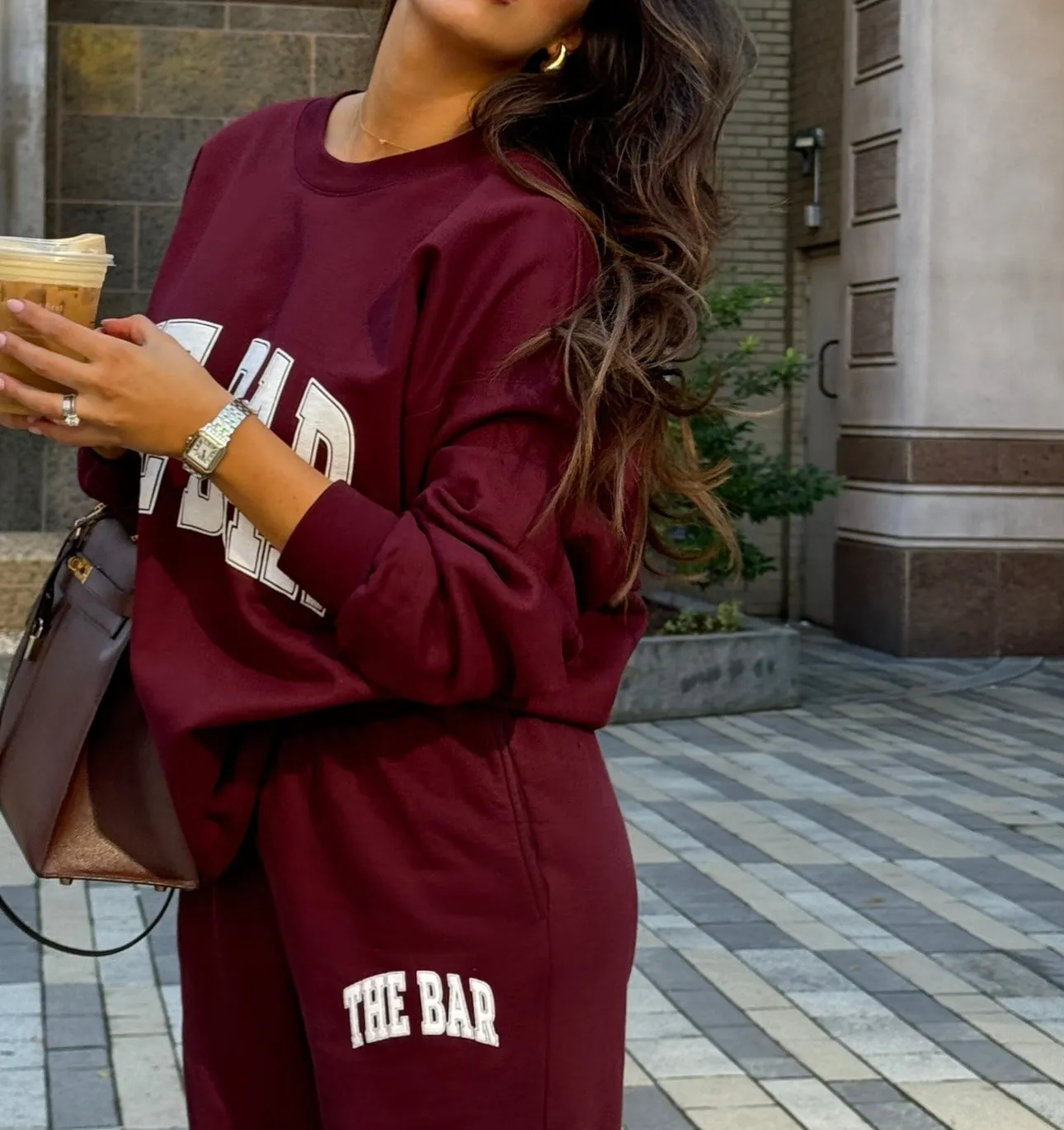 VARSITY SWEATPANTS MAROON