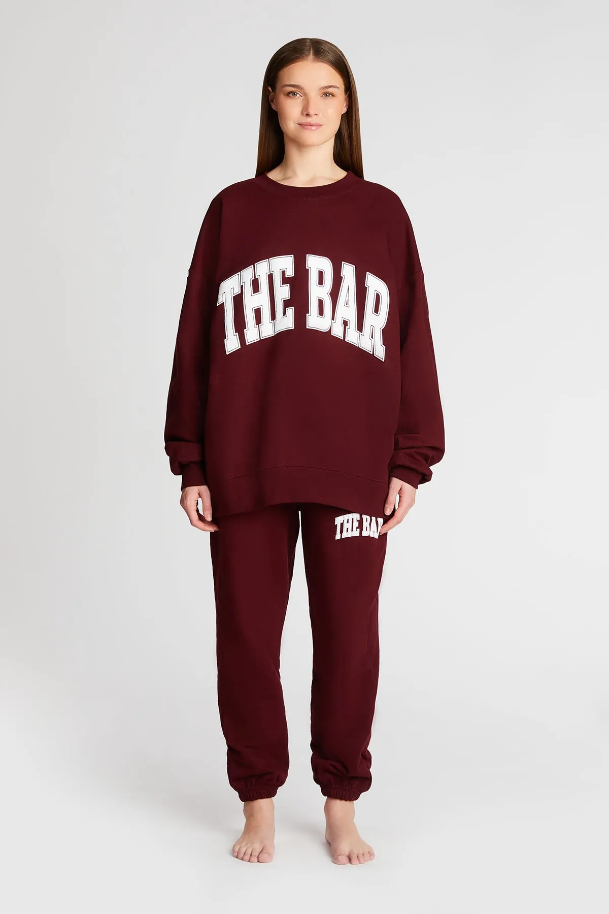 VARSITY SWEATPANTS MAROON