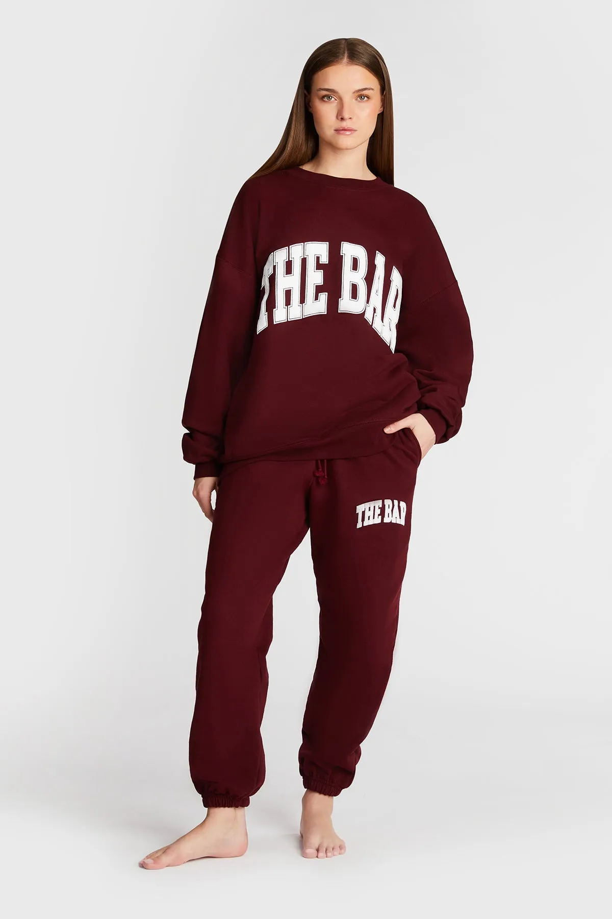 VARSITY SWEATPANTS MAROON